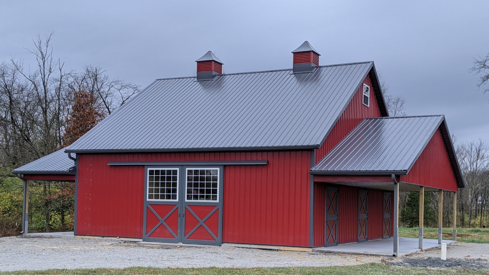 Post frame garage in Morgantown 